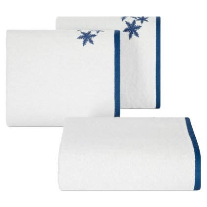 VIANOČNÝ FROTÉ UTERÁK CAROL SADA 3KS 70X140 CM BIELA