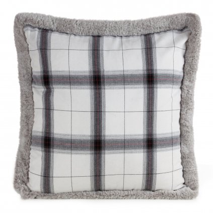 VIANOČNÁ DEKORAČNÁ OBLIEČKA NA VANKÚŠ BOW 1KS 45X45 CM VZOROVANÁ