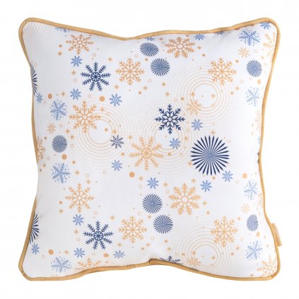 VIANOČNÁ DEKORAČNÁ OBLIEČKA NA VANKÚŠ CAROL 1KS 45X45 CM VZOROVANÉ