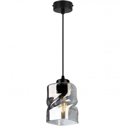 lampa wiszaca pojedyncza nowoczesna ze szklanym kloszem
