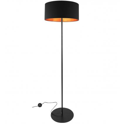 Stojacia lampa Shade, 1x textilné tienidlo (výber zo 4 farieb), (výber z 3 farieb konštrukcie), (fi 44cm), g