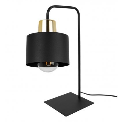 Stolná lampa Panta, 1x čierne kovové tienidlo, g