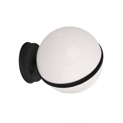 Exteriérové nástenné svietidlo Circulo, 1x biele PVCové tienidlo