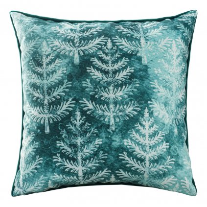 VIANOČNÁ DEKORAČNÁ OBLIEČKA NA VANKÚŠ CONIFER 43X43 CM VZOROVANÁ
