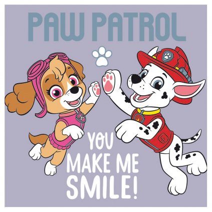 DETSKÝ LISOVANÝ BAVLNENÝ UTERÁK PAW PATROL 30X30 CM VZOROVANÝ