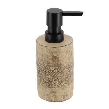 Dávkovač mydla Klass Natural, kombinácia farieb/s čiernymi prvkami, 160 ml