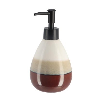 Dávkovač mydla Tricolor, kombinácia farieb/s čiernymi prvkami, 370 ml