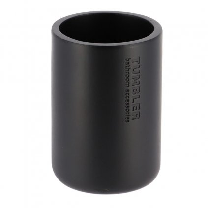 Kúpeľňový pohár Loudis, čierna, 350 ml