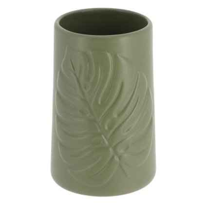 Kúpeľňový pohár Rollan Leaf, zelená, 400 ml