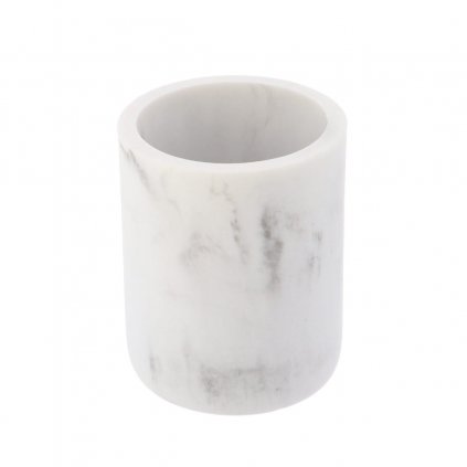 Kúpeľňový pohár Everist Marble, biela, 250 ml