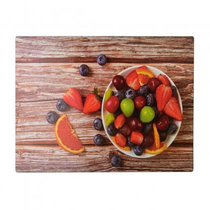 Doska na krájanie Aria Fruits, kombinácia farieb, 40x30 cm