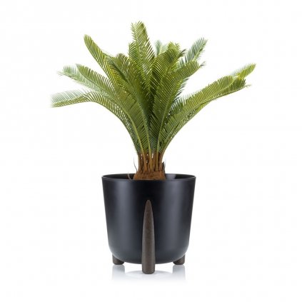 PLASTOVÝ KVETINÁČ MOSS ECO 25X26 CM ČIERNA