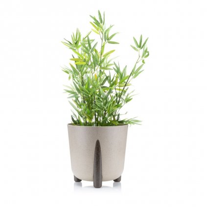 PLASTOVÝ KVETINÁČ MOSS ECO 32X34 CM BÉŽOVÁ