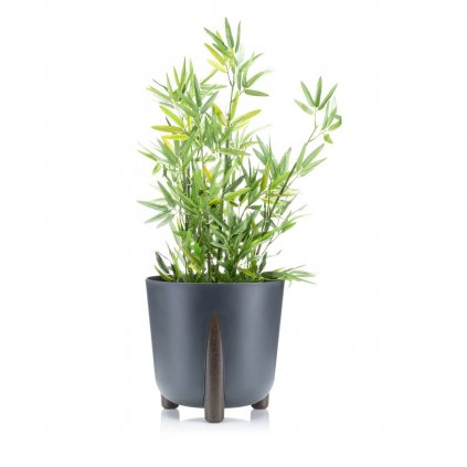 PLASTOVÝ KVETINÁČ MOSS ECO 32X34 CM ANTRACITOVÁ