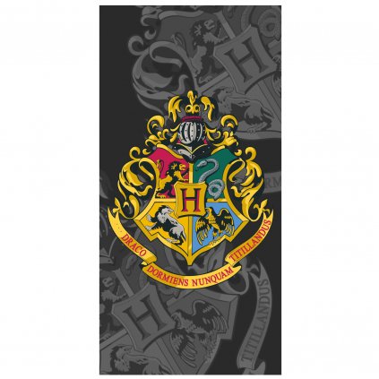 DETSKÝ BAVLNENÝ UTERÁK HARRY POTTER 70X140 CM VZOROVANÁ