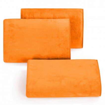 RÝCHLOSCHNÚCI UTERÁK Z MIKROVLÁKNA AMY3 SADA 3KS 80X150 CM ORANŽOVÁ
