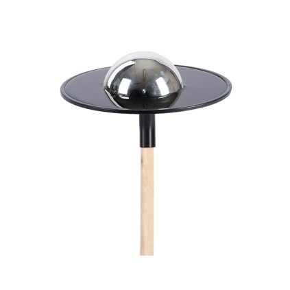 Zapichovacie napájadlo pre vtáky Globe, 116,5x26,5 cm, kov, čierna