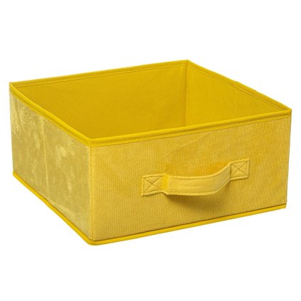 3560237578743 pojemnik tekstylny 31x15 cm yellow welur