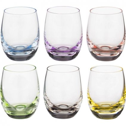 BOHEMIA RAINBOW POHÁR NA LIKÉR 60 ML SADA 6 KS