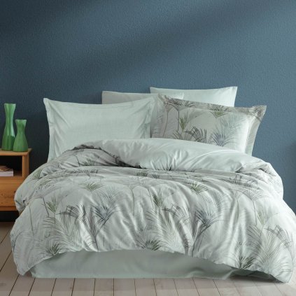 SATÉNOVÉ OBLIEČKY LUXURY PREMIUM PALMIRO 160X200 CM, 2KS 70X80 CM LISTY