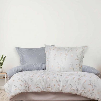 SATÉNOVÉ OBLIEČKY LUXURY PREMIUM VITALE 200X220 CM, 2KS 70X80 CM KVETY