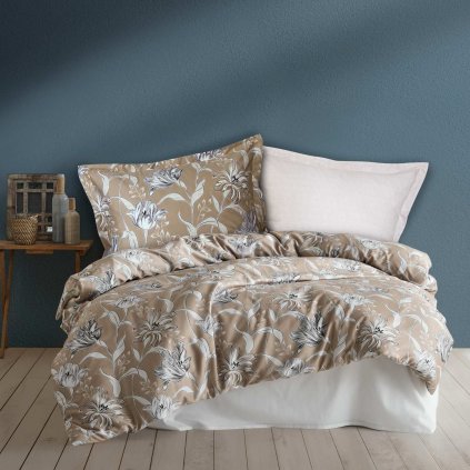 SATÉNOVÉ OBLIEČKY LUXURY PREMIUM VITALE 200X220 CM, 2KS 70X80 CM KVETY