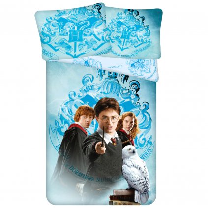 OBLIEČKY Z MIKROVLÁKNA HARRY POTTER 140X200 CM, 1KS 70X90 CM VZOROVANÉ