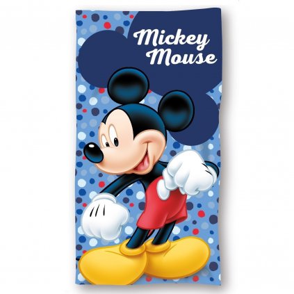 DETSKÝ BAVLNENÝ UTERÁK MICKEY 70X140 CM VZOROVANÁ
