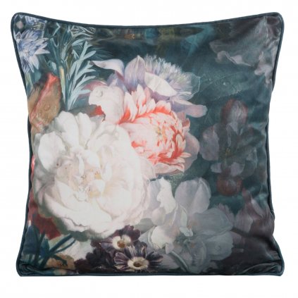 DEKORAČNÁ OBLIEČKA NA VANKÚŠ VELVET111 45X45 CM KVETY