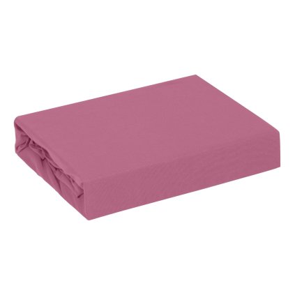 BAVLNENÉ PRESTIERADLO S GUMOU ADELA 90X200X25 CM RUŽOVÁ