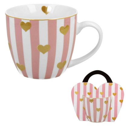 Porcelánový hrnček Little Hearts 460 ml