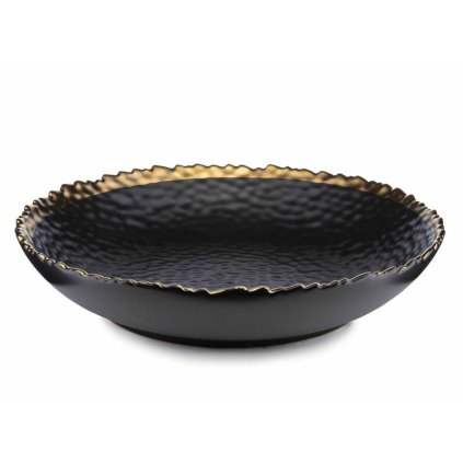 Keramický hlboký tanier Kati, (fi) 26 cm, čierny