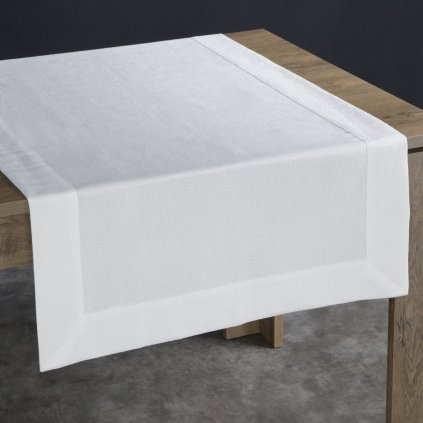 BEHÚŇ NA STÔL ANABEL 70X150 CM BIELA