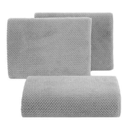 RÝCHLOSCHNÚCI UTERÁK Z MIKROVLÁKNA ZOE1 SADA 3KS 70X140 CM STRIEBORNÁ