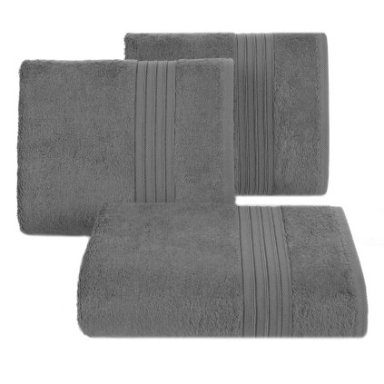 BAVLNENÝ UTERÁK AURA SADA 6KS 50X90 CM TMAVOSIVÁ