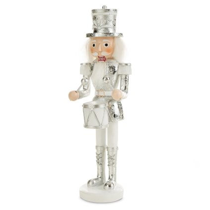 VIANOČNÁ FIGÚRKA NUTCRACKER 25 CM STRIEBORNÁ
