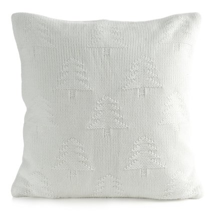VIANOČNÁ DEKORAČNÁ OBLIEČKA NA VANKÚŠ CROCHET7 45X45 CM BIELA