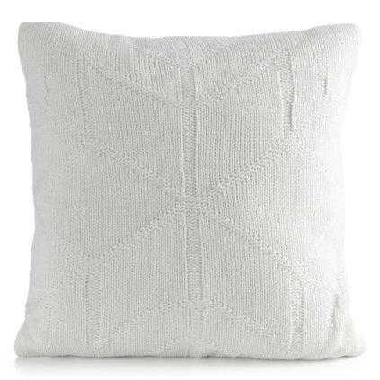 VIANOČNÁ DEKORAČNÁ OBLIEČKA NA VANKÚŠ CROCHET6 45X45 CM BIELA