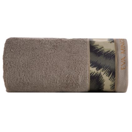 BAVLNENÝ UTERÁK EVA MINGE24 SADA 6KS 50X90 CM TMAVOBÉŽOVÁ