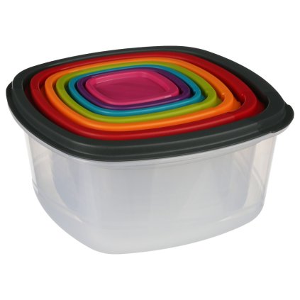 Plastová nádoba na potraviny Rainbow sada 7ks