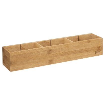 Drevený kuchynský organizér Bamb1, 38x8cm