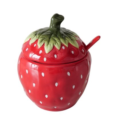 Keramická nádoba na džem Strawberry 380 ml