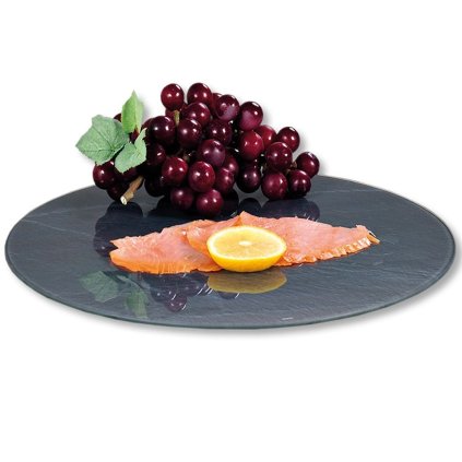 Sklenený otočný servírovací podnos Ema, (fi) 35,5 cm