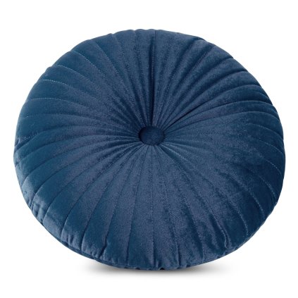 DEKORAČNÝ VANKÚŠ VELVET68 (FI) 40 CM TMAVOMODRÁ