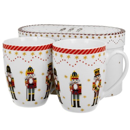 Porcelánový hrnček Christmas Nutcracker 360 ml sada 2ks