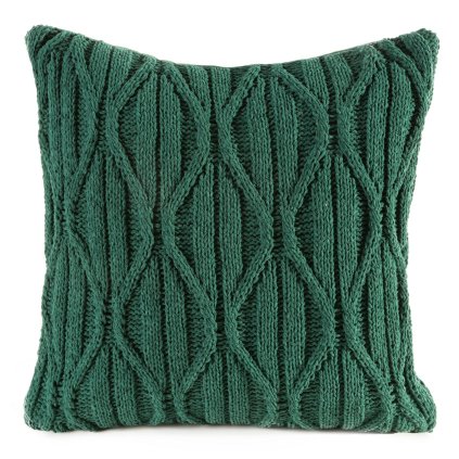 VIANOČNÁ DEKORAČNÁ OBLIEČKA NA VANKÚŠ SWEATER 45X45 CM ZELENÁ