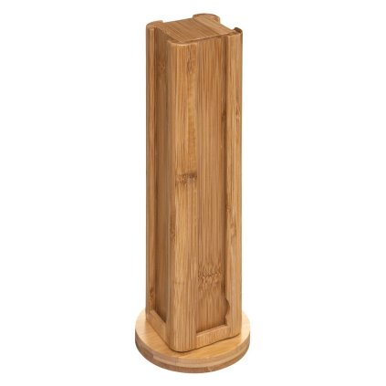 Drevený otočný stojan na kávové kapsuly Wood, 10x10x29 cm