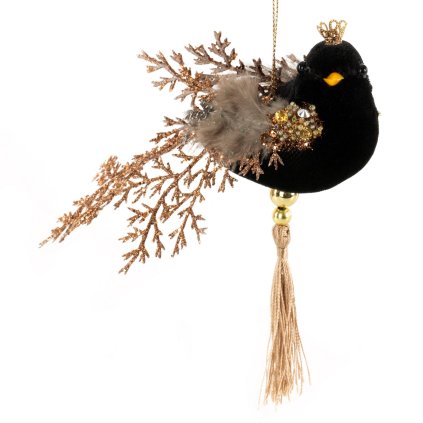 VIANOČNÁ DEKORÁCIA BLACK AND GOLD SADA 12KS 17X15 CM VIACFAREBNÁ