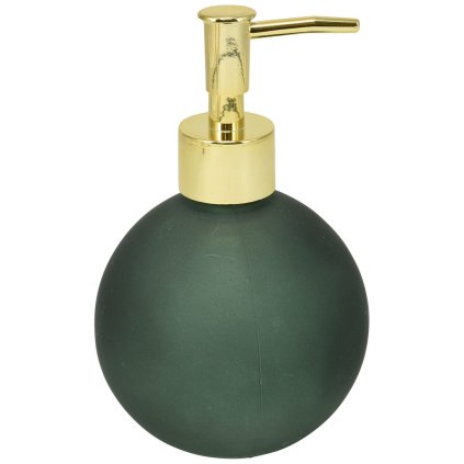 Dávkovač mydla Globe, zelená/so zlatými prvkami, 400 ml