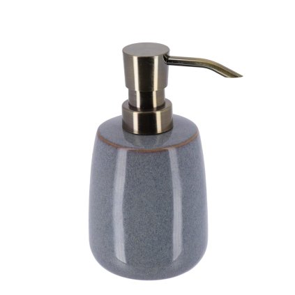 Dávkovač mydla Louxor, modrá/s prvkami vo farbe nerez, 200 ml